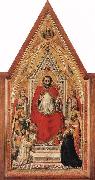 GIOTTO di Bondone The Stefaneschi Triptych: St Peter Enthroned painting